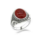 Bague Jaspe Rouge Homme