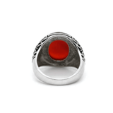 Bague Jaspe Rouge (Argent)