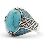 Bague Turquoise Homme