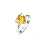 Bague Citrine Argent