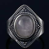 Bague Quartz Rose Argent