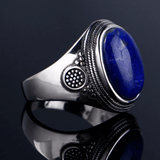 Bague Lapis Lazuli Femme (Argent)