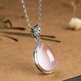 Collier en Quartz Rose "Puissance"